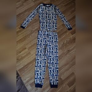 Joe Boxer Blue and White Kids Pajama Set
